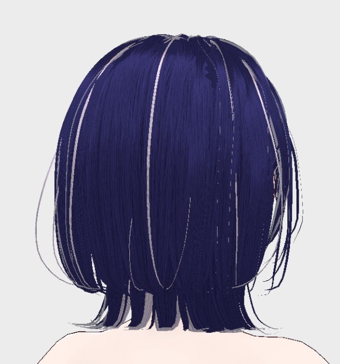 【vroid正式版ヘア】ダウナーウルフヘア【モデル付属あり】