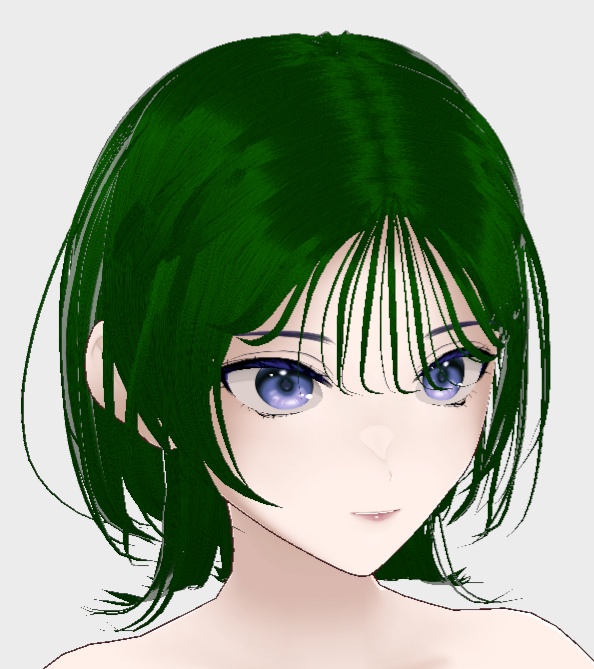 【vroid正式版ヘア】ダウナーウルフヘア【モデル付属あり】