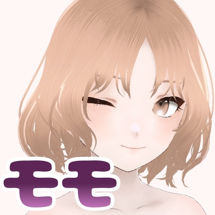 【ヘアテクスチャ販売あり】猫系韓国アイドル モモ【VRM＋Vroid販売】