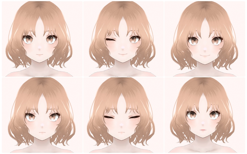 【ヘアテクスチャ販売あり】猫系韓国アイドル モモ【VRM+Vroid販売】