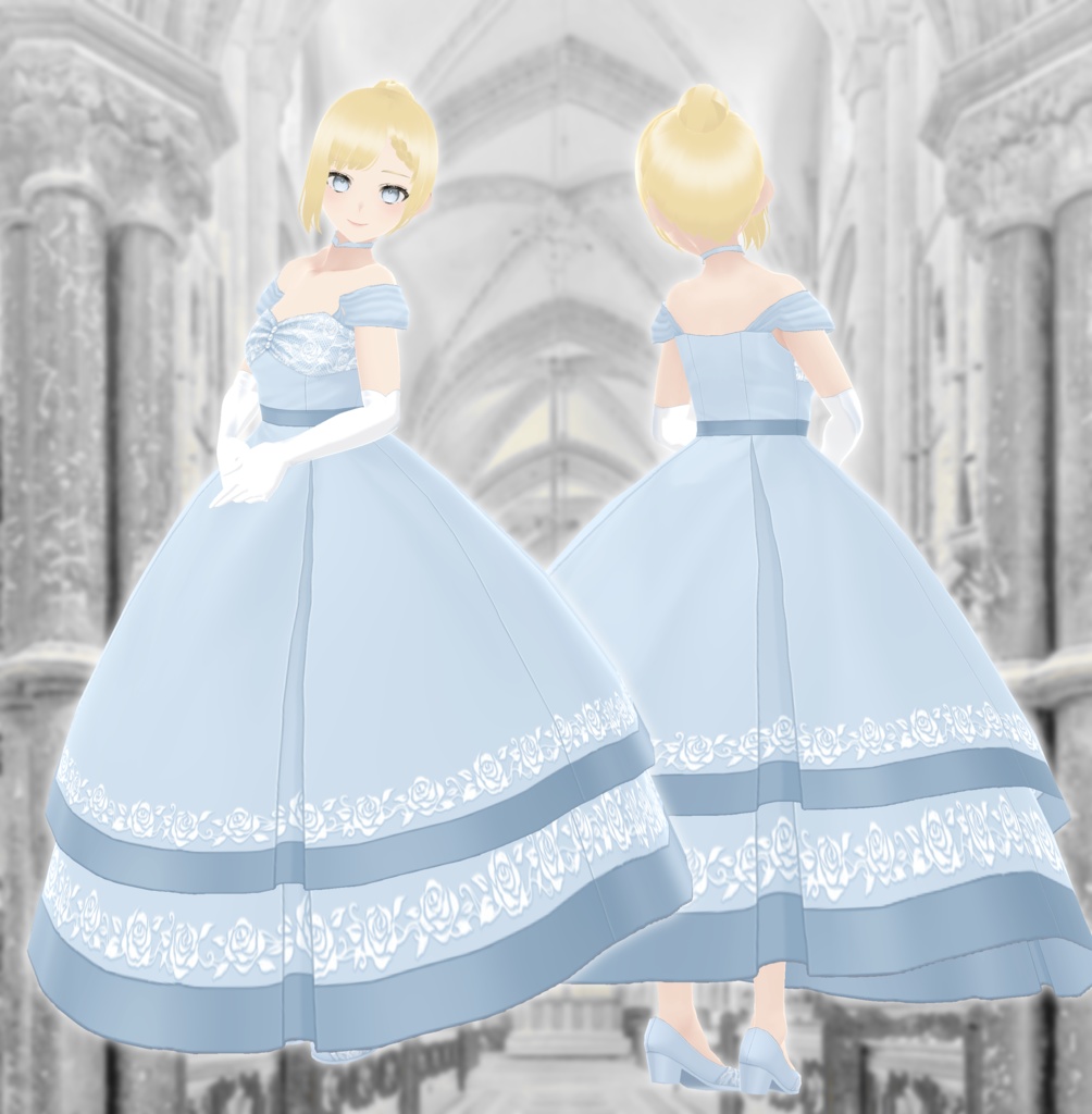 【無料VRMモデル】Luritella -ルリテラ-【衣装販売有】