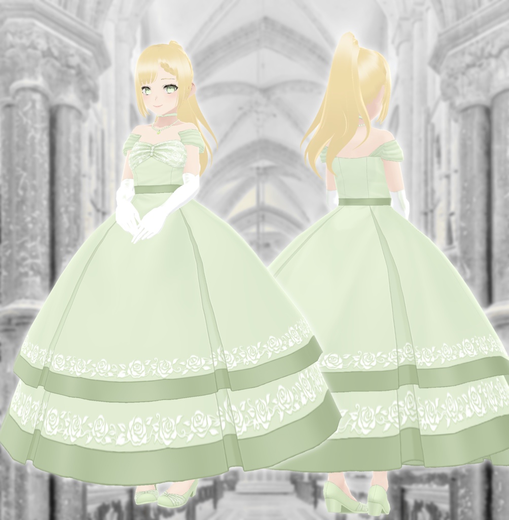 【無料VRMモデル】Luritella -ルリテラ-【衣装販売有】