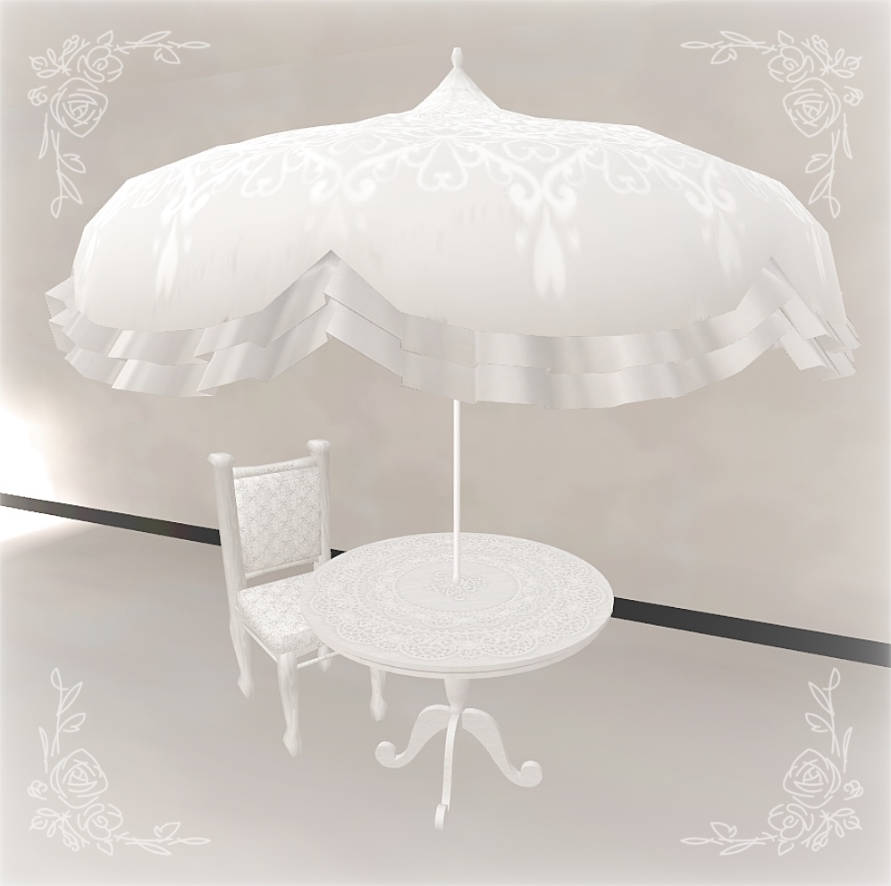 【3D家具】クラシカルなティーテーブル