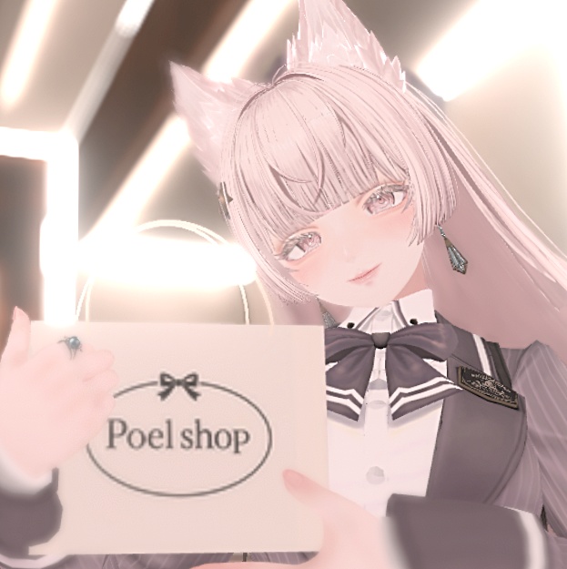 【改変・商用OK】ガーリーなショッパー🎀 -3Dモデル