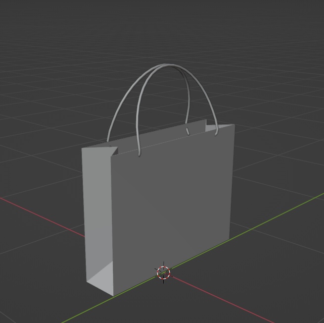 【改変・商用OK】ガーリーなショッパー🎀 -3Dモデル