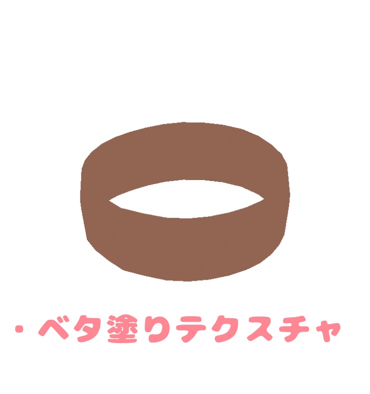 【販売衣装やヘアの素材に】綺麗にできた輪っか【Vroidはね毛】