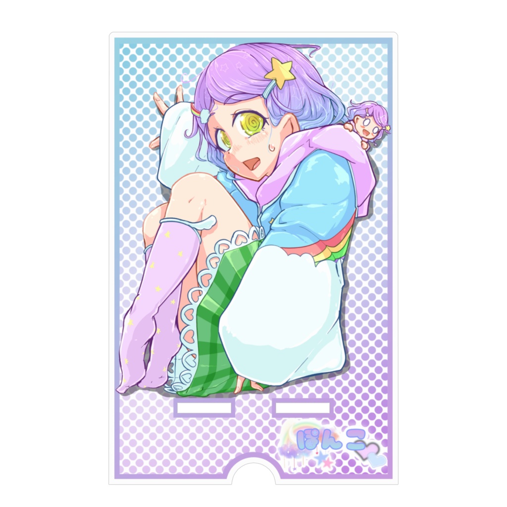 ぽんこアクリルスマホスタンド