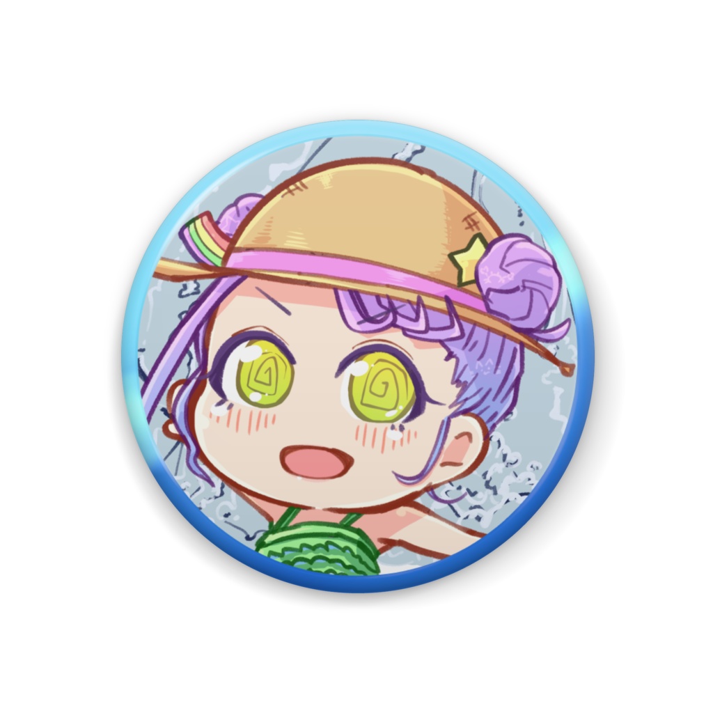 水着ミニぽんこ缶バッジ