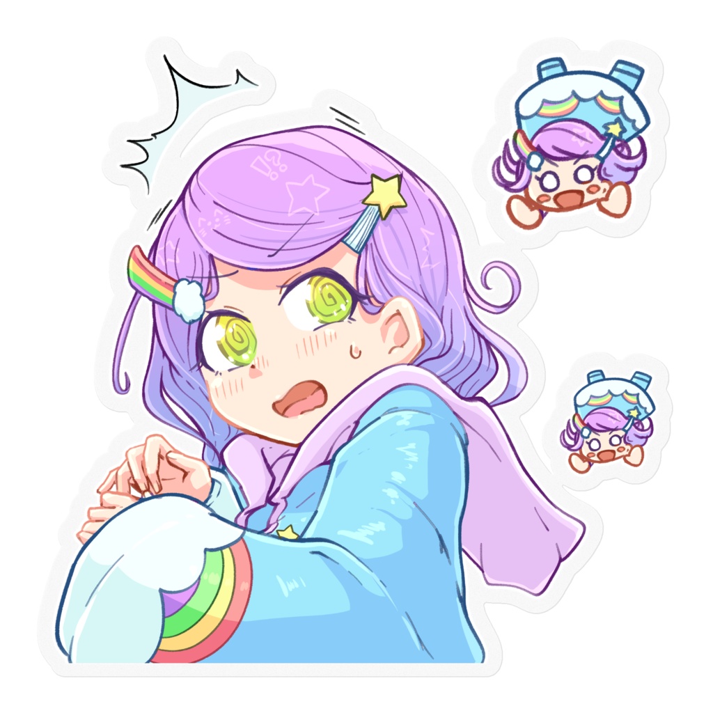 落下ぽんこステッカー