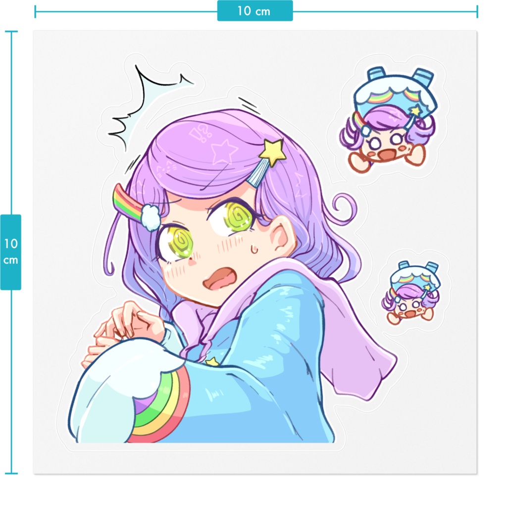 落下ぽんこステッカー