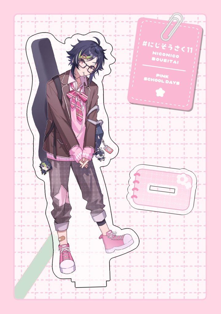 ピンク制服アクリルスタンド / 伊波ライver