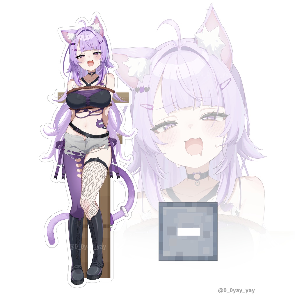 【猫又おかゆ】道徳崩壊アクリルスタンド【非公式】