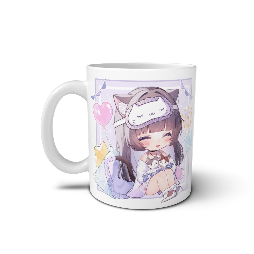 【2周年記念🎉】紗猫にあ🐾🔮 お祝い🎂マグカップ2024(直径 8 cm / 高さ 9.5 cm)