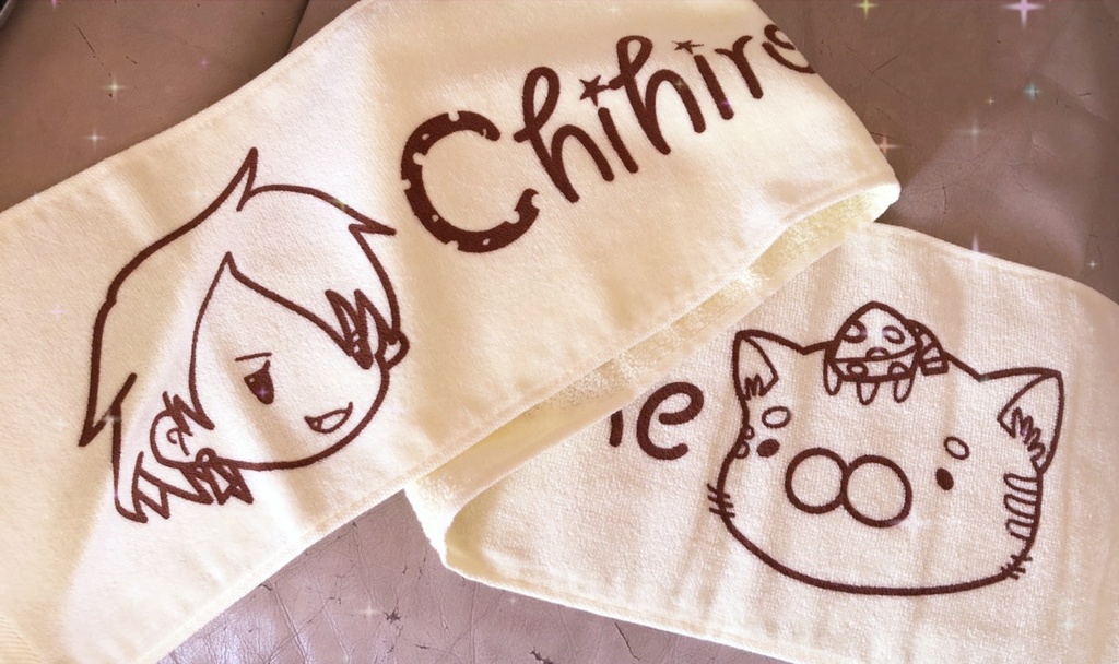 【半額】ちひろとチェダすけのマフラータオル