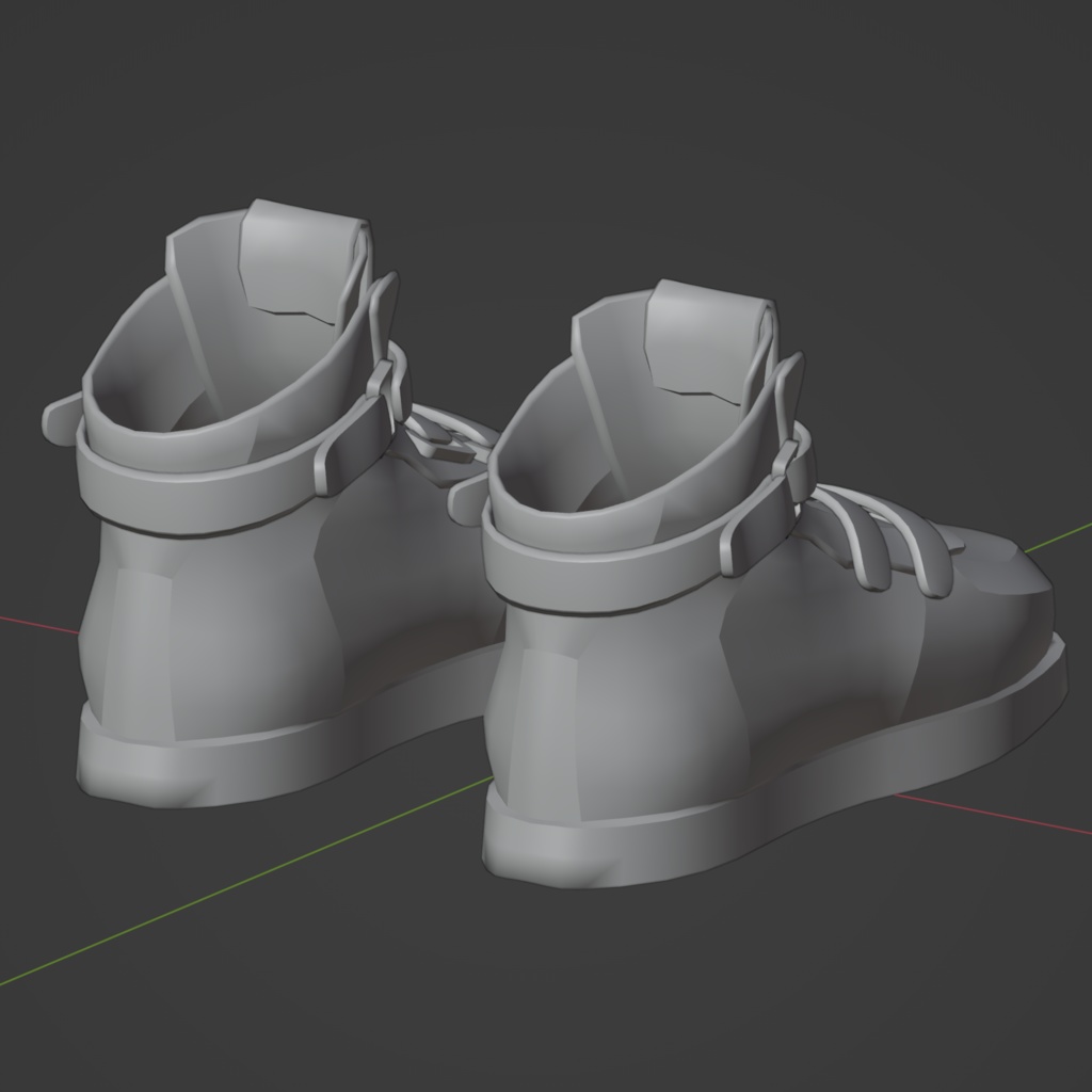 オリジナル3Dモデル『スニーカー』のblendファイルとテクスチャ5枚