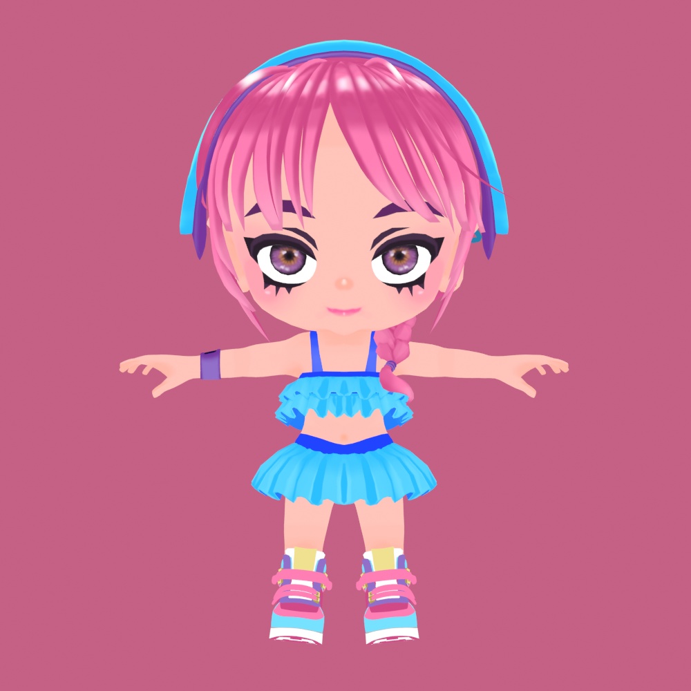 オリジナル3Dモデル『NEMUCHAN』