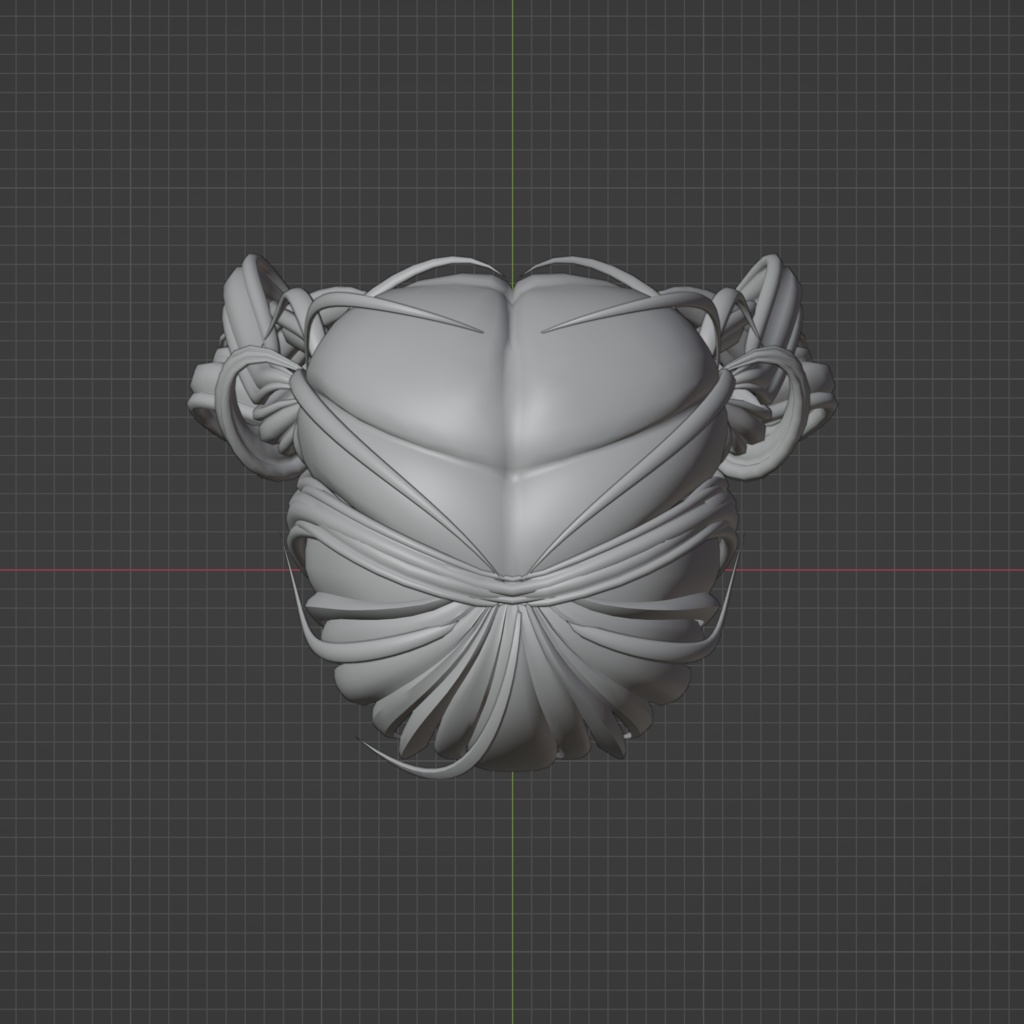 オリジナル3Dモデル『ツインテール①』blendファイル