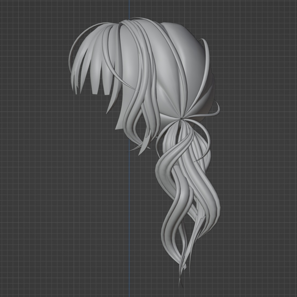 オリジナル3Dモデル『ツインテール①』blendファイル