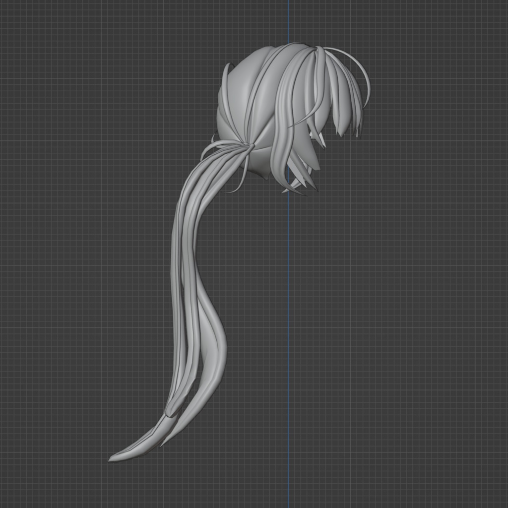 オリジナル3Dモデル『ツインテール②』blendファイル