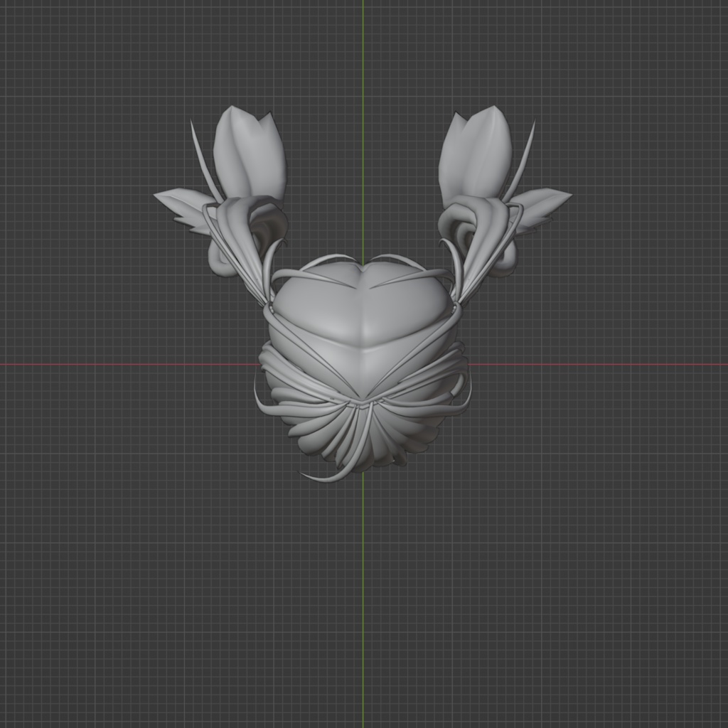 オリジナル3Dモデル『ツインテール②』blendファイル
