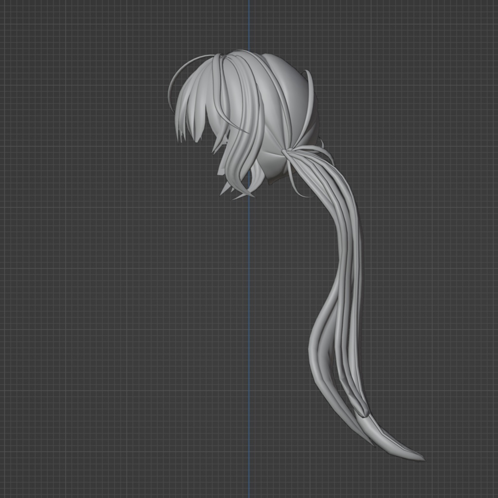 オリジナル3Dモデル『ツインテール②』blendファイル