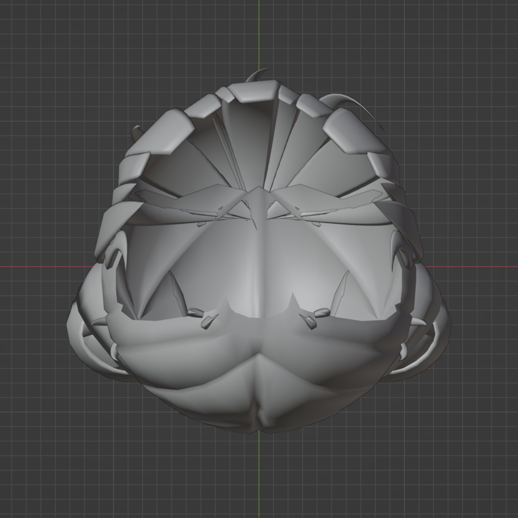 オリジナル3Dモデル『お団子ヘア』blendファイル