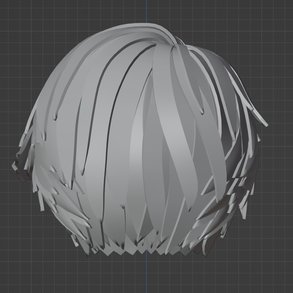 オリジナル3Dモデル『男性ヘア①』blendファイル
