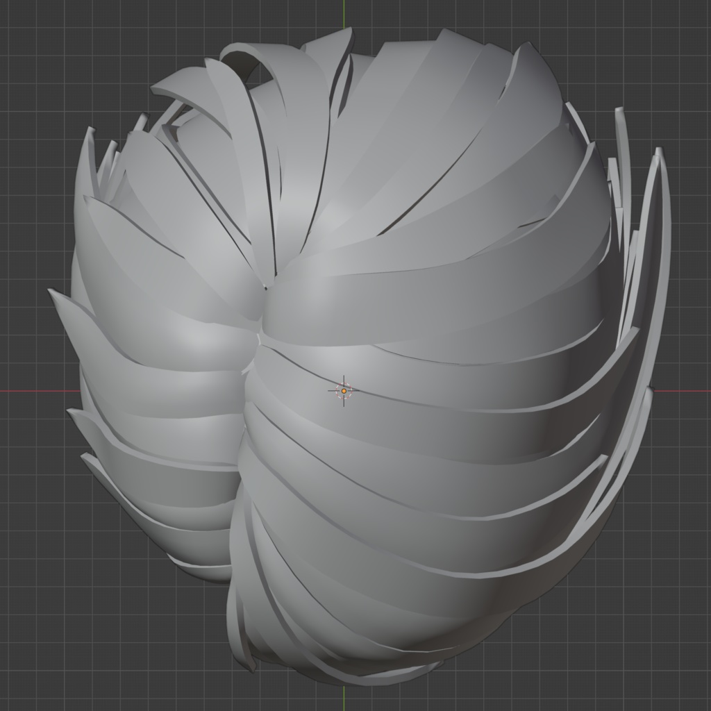 オリジナル3Dモデル『男性ヘア①』blendファイル