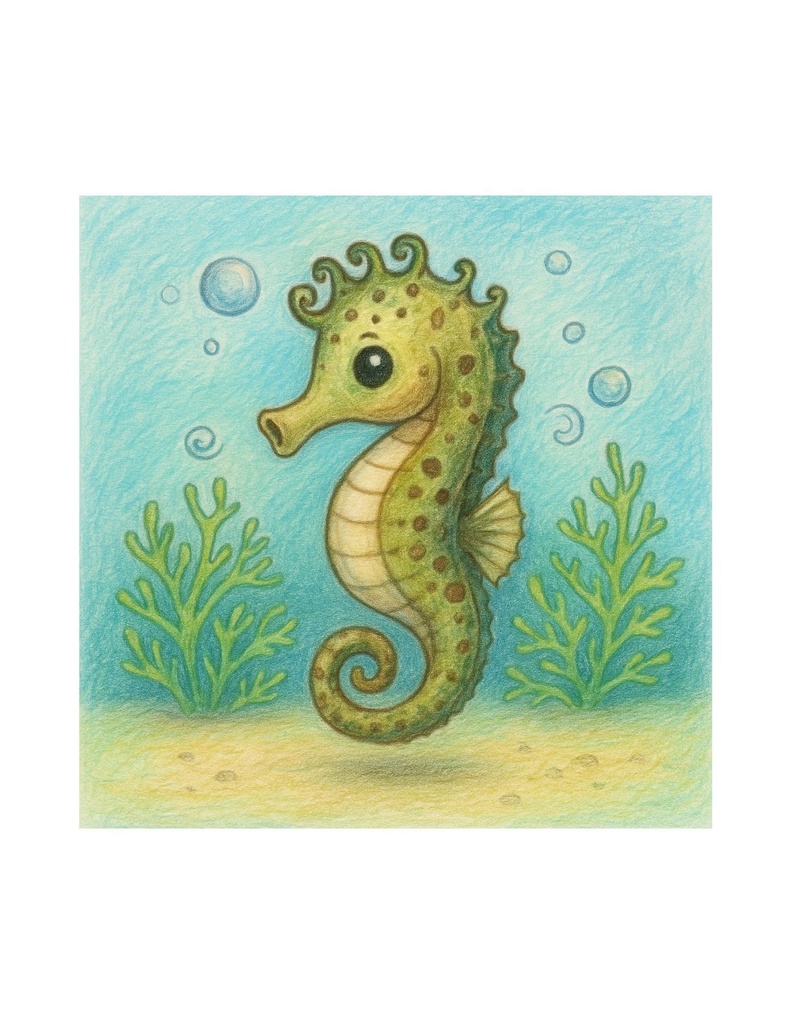 🌊 わくわく海のいきものセット 第9章:タツノオトシゴ リュウ