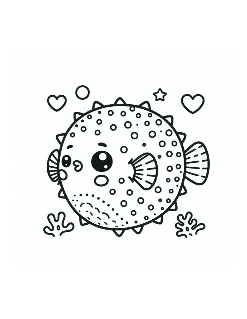 🌊 わくわく海のいきものセット 第14章 :ハリセンボン ポンポン