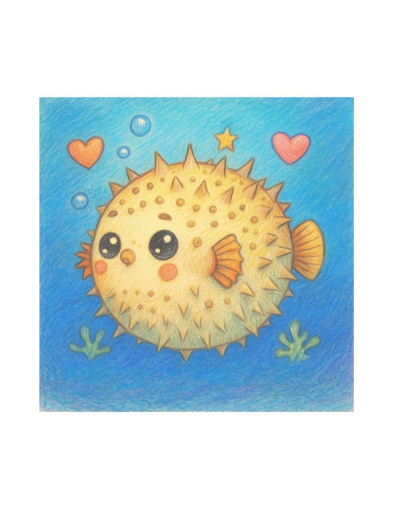 🌊 わくわく海のいきものセット 第14章 :ハリセンボン ポンポン