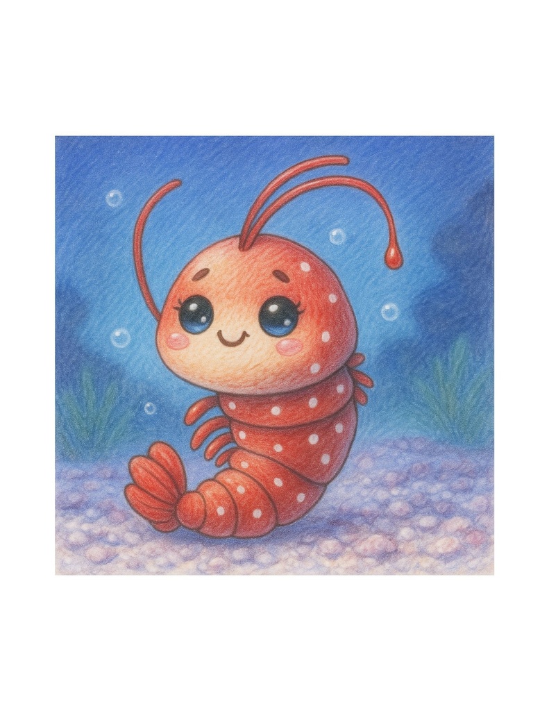 🌊 わくわく海のいきものセット 第15章 :エビ シュリリン