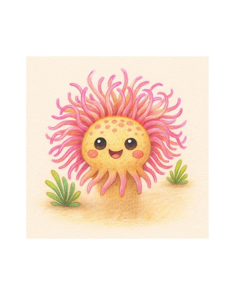 🌊 わくわく海のいきものセット 第16章 :イソギンチャク 二コラ