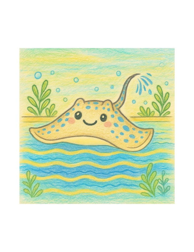 🌊 わくわく海のいきものセット 第19章 :エイ マンタリオ