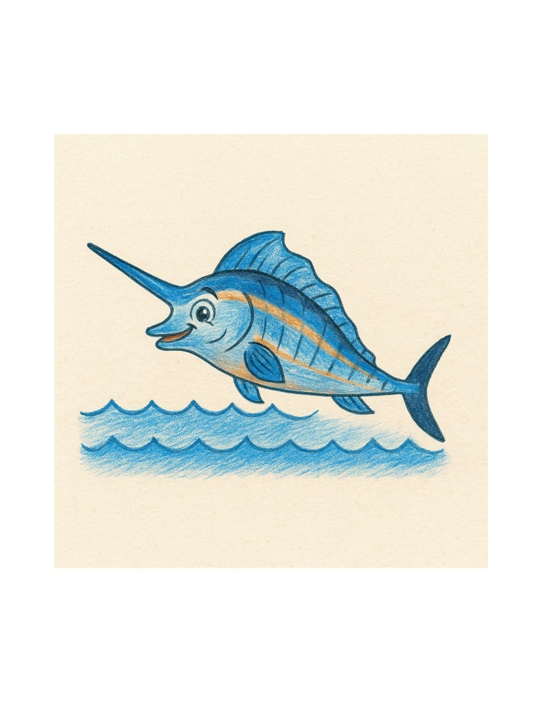 🌊 わくわく海のいきものセット 第20章 :カジキ ソウジロウ