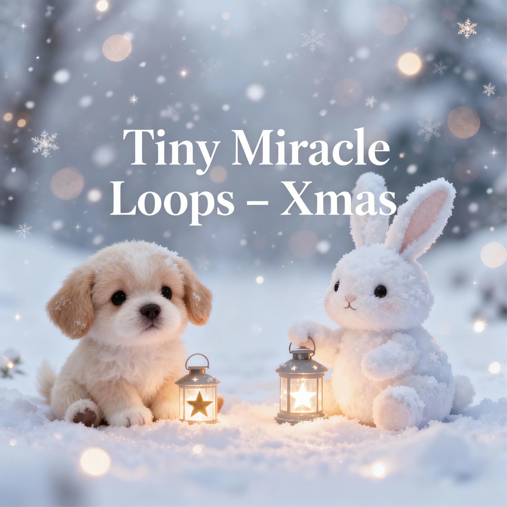 Tiny Miracle Loops – Xmas（GIF 10本 ＋ おまけMP4 5本／赤ちゃん動物のクリスマス）