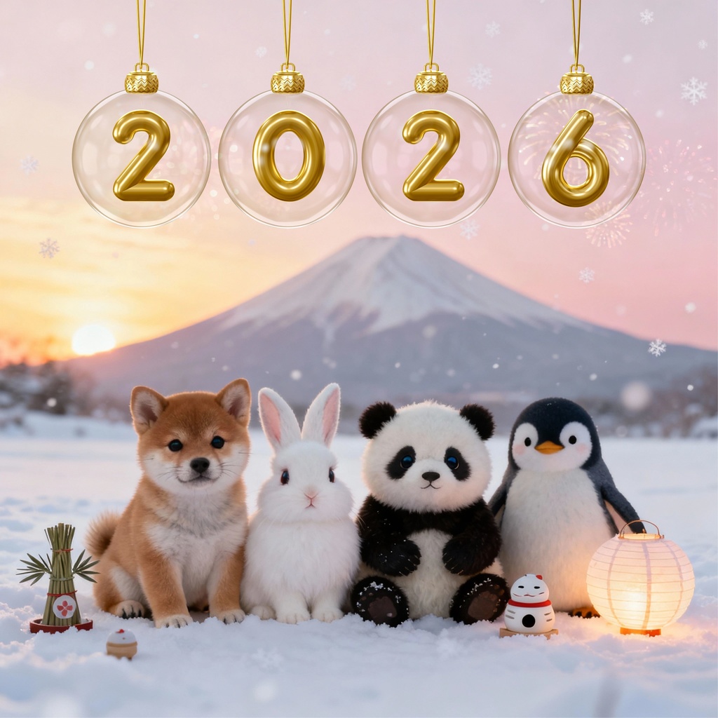 🎍Tiny Miracle Loops – New Year(GIF 10本 + おまけMP4 5本セット)