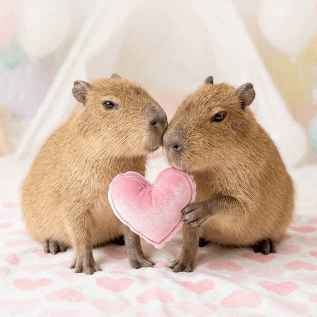Capybara Love Loops – Valentine カピバラ愛ループ – バレンタイン