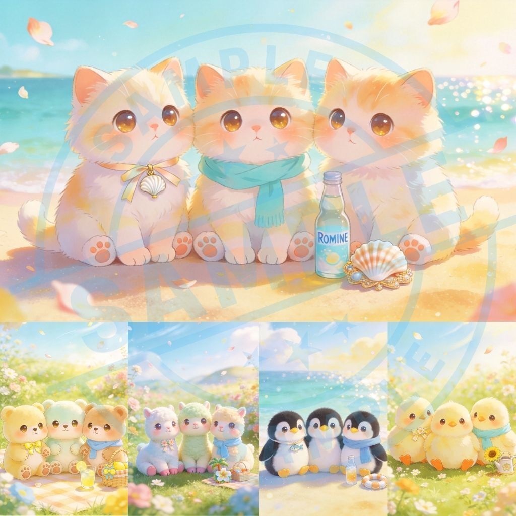 ð» Tiny Miracle Loops â Summer Baby AnimalsïŒMP4 8çš®Ã2ãµã€ãºã»ããïŒ