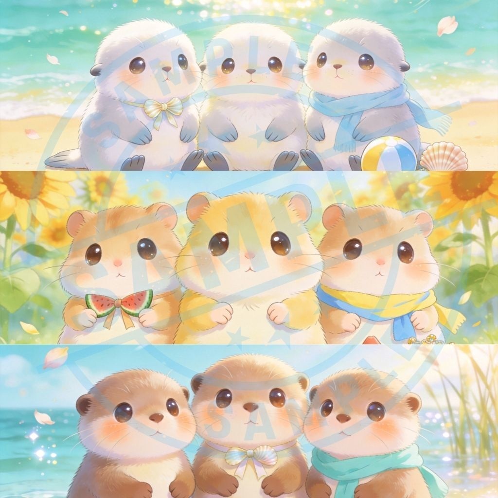ð» Tiny Miracle Loops â Summer Baby AnimalsïŒMP4 8çš®Ã2ãµã€ãºã»ããïŒ