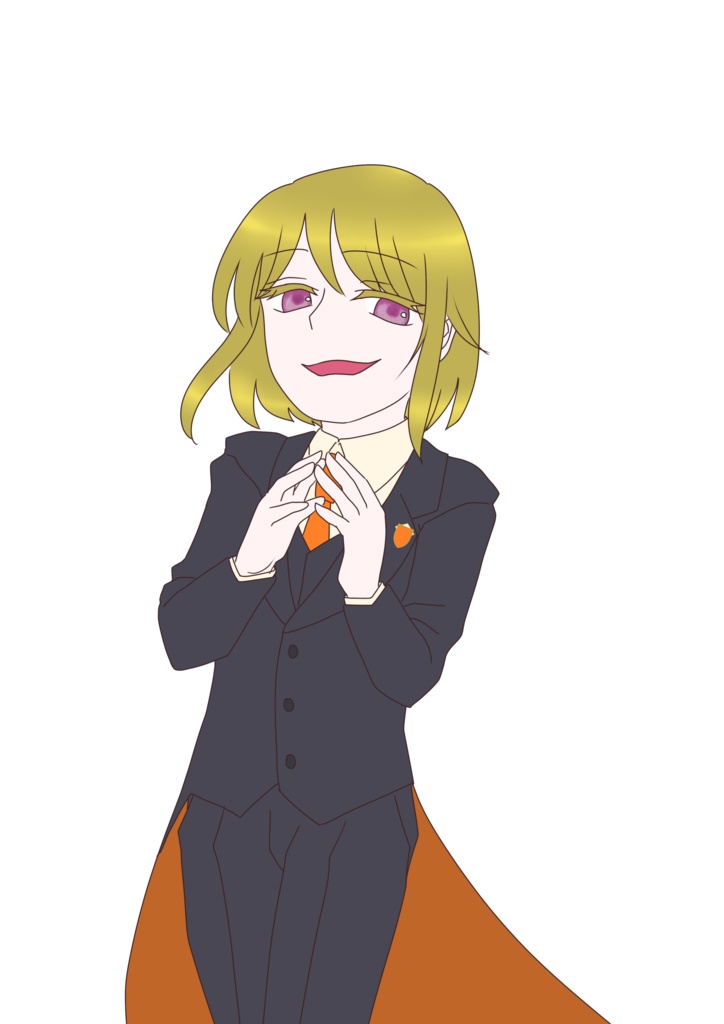 立ち絵素材 少年 燕尾服