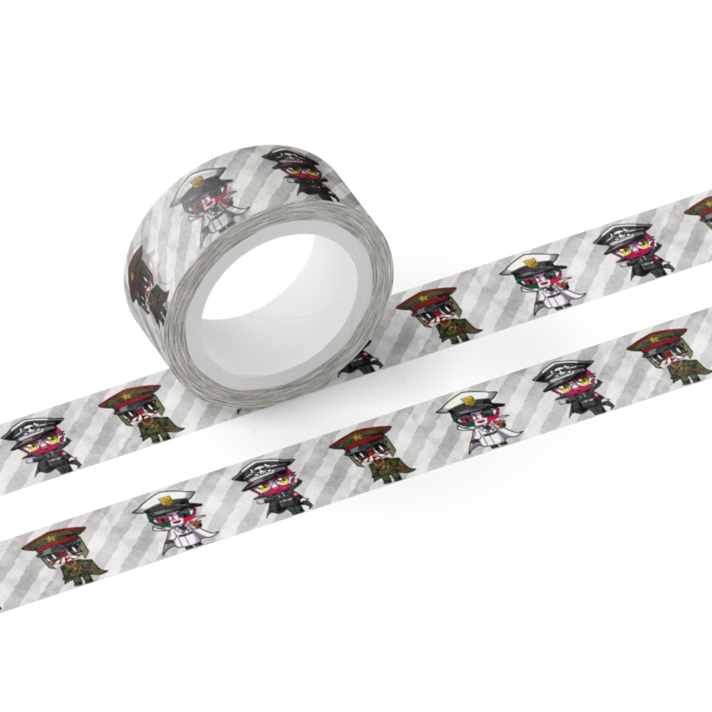 あくしずぱわーず(ナチ、イタ王、日帝) マスキングテープ 【CountryHumans】