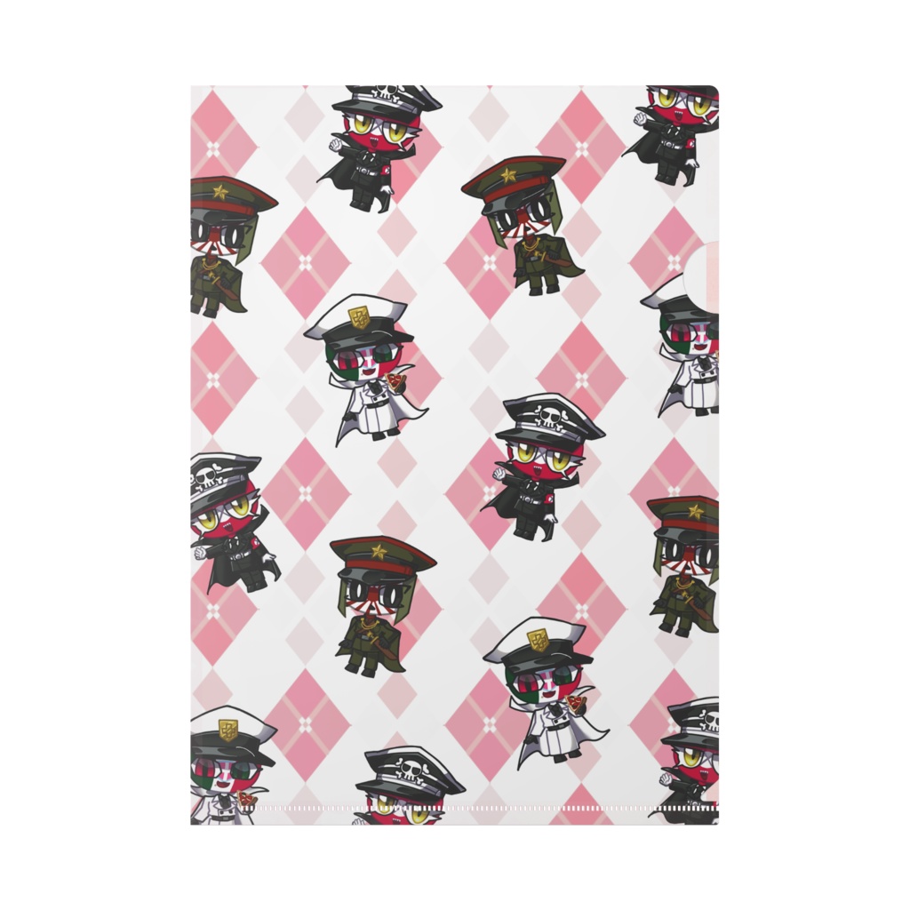 あくしずぱわーず(ナチ、イタ王、日帝) クリアファイル 【CountryHumans】