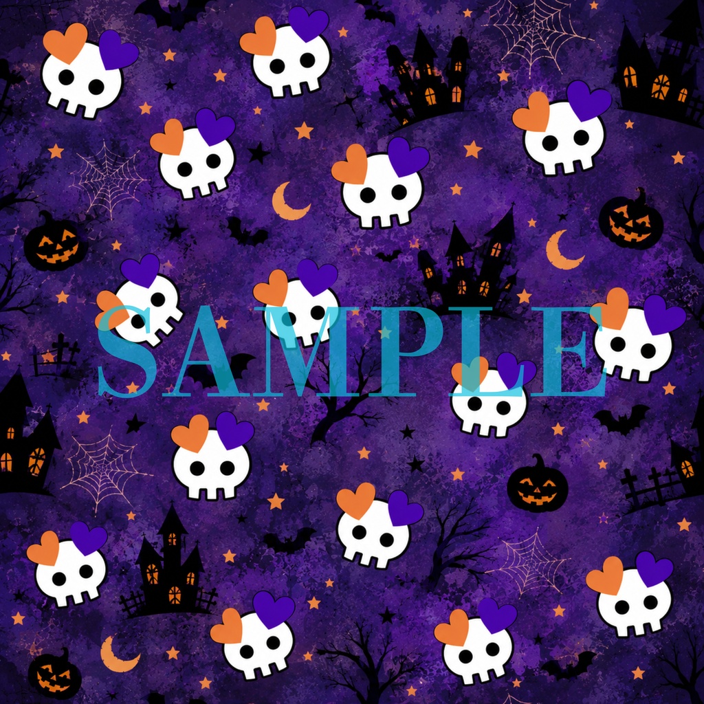 HALLOWEEN ハロウィン 背景 壁紙 ドクロ
