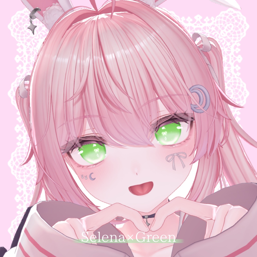 セレナ対応🐰🌙【8アバター対応】ときめきリボンアイ/RibbonEye🎀