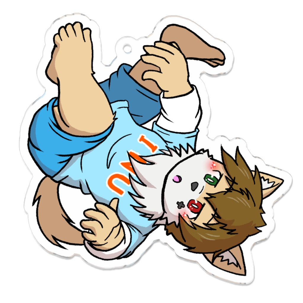 夢柴犬斗ちょっと大きめアクリルキーホルダー