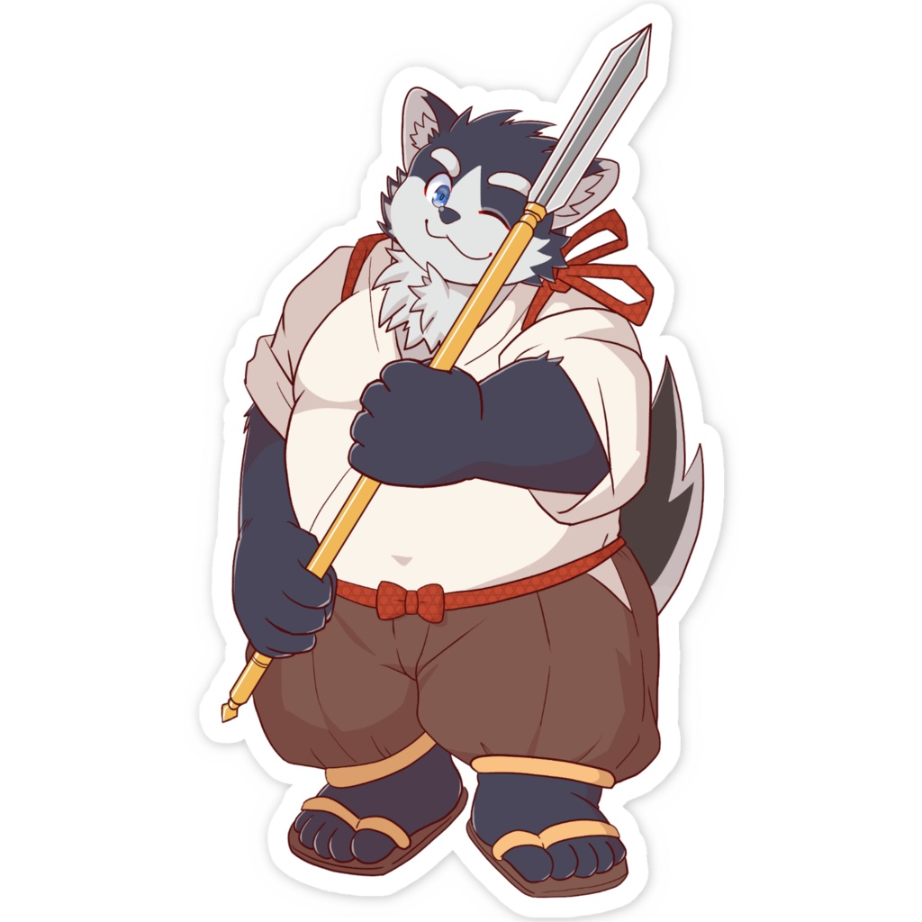 播磨くんスマホステッカー ~春夏服~