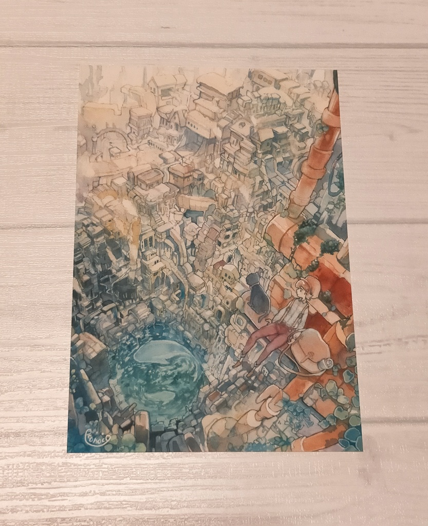 新作ポストカード『晩ごはん見つけたニャ』