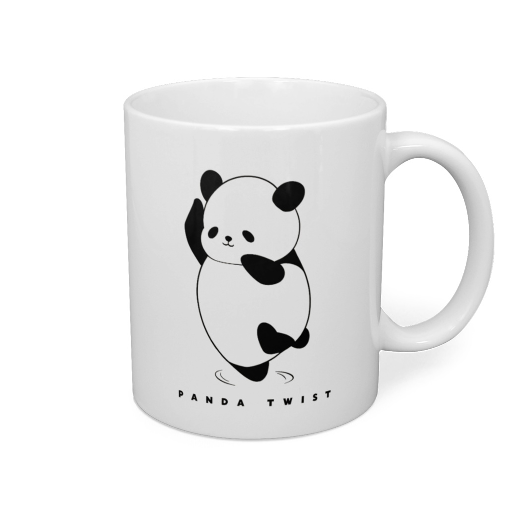 ひねるぱんだマグカップ -Twisted PANDA mug