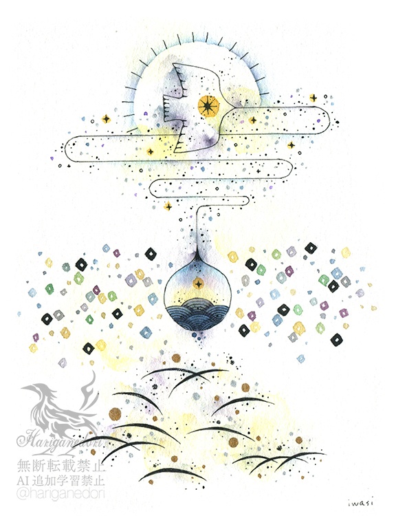 【原画】一滴の小夜